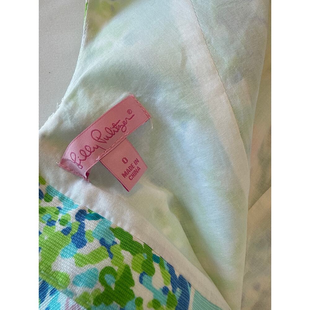 Lilly Pulitzer Cathy Shift Dress Sky Blue Heaven Size 0 Coastal Resort Wear - Picture 8 of 10